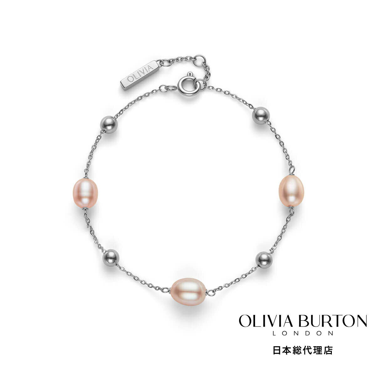 オリビアバートン 日本総代理店 レディース アクセサリー OLIVIA BURTON / オリビア・バートン トレンド - バイ ザ シー パール ビーズ シルバー ブレスレット