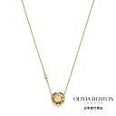 OLIVIA BURTON / オリビア・バートン シグネチャー - チューダー ローズ ゴールド ペンダント ネックレス
