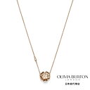 OLIVIA BURTON / オリビア・バートン シグネチャー - チューダー ローズ ローズゴールド ペンダント ネックレス