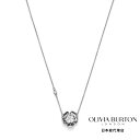 OLIVIA BURTON / オリビア・バートン シグネチャー - チューダー ローズ シルバー ペンダント ネックレス