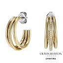 OLIVIA BURTON / オリビア・バートン トレンド - エバー スタックト クロー ゴールド フープ ピアス