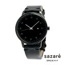 sazare さざれ 公式ストア 腕時計 メンズ ブランド レディース ウォッチ SK01 / SS ブラック ミラー フィニッシュ / ブラック ダイヤル /...