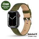 Timberland / ティンバーランド アップルウォッチ ストラップ - サポ L グリーン ファブリック 44mm、45mm、46mm、49mmケース、Ultra 用