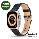Timberland / ティンバーランド アップルウォッチ ストラップ - アーネット ブラック ブルー リボトル SS 44mm、45mm、46mm、49mmケース、Ultra 用