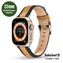 Timberland / ティンバーランド アップルウォッチ ストラップ - アーネット ブラック キャメル リボトル SS 44mm、45mm、46mm、49mmケース、Ultra 用
