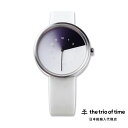 ザ トリオ オブ タイム The Trio of Time ヒドゥン タイムウォッチ TTT #1 スノー TTT #1 Hidden Time Watch Snow 腕時計 レディース メンズ 革ベルト おしゃれ