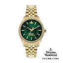 Vivienne Westwood / ヴィヴィアンウエストウッド リトル ウォレス - レディース グリーン ダイヤル & ゴールド ブレスレット