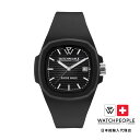 WATCHPEOPLE / ウォッチピープル WP4 - ブラック - ブラックシルバーライン - 44mm