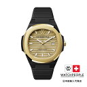 WATCHPEOPLE / ウォッチピープル WP7 - ソリッド - シリ - ブラック - ゴールド - 43mm