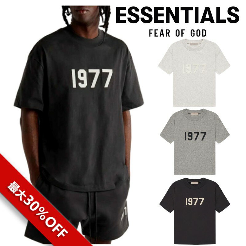 楽天hmshop【最大30％OFFクーポン】並行輸入品 FEAR OF GOD ESSENTIALS fog essentials エッセンシャルズ 1977 Tシャツ クルーネック Tシャツ 夏 半袖 メンズ レディース ユニセックス 正規品 FOG - FEAR OF GOD