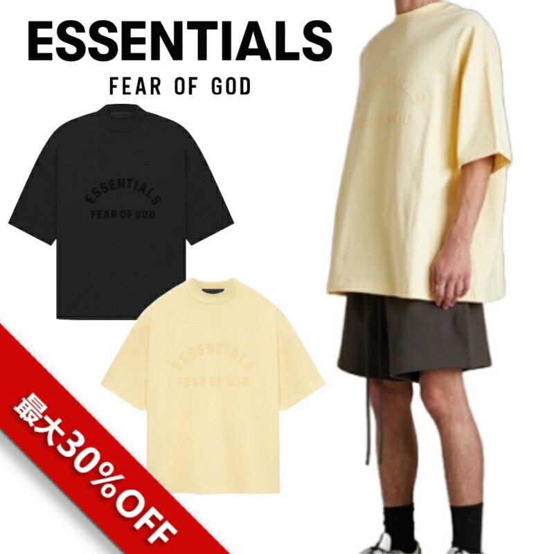 並行輸入品 FEAR OF GOD ESSENTIALS fog essentials エッセンシャルズ Tシャツ クルーネック Tシャツ 夏 半袖 メンズ レディース ユニセックス 正規品 FOG - FEAR OF GOD