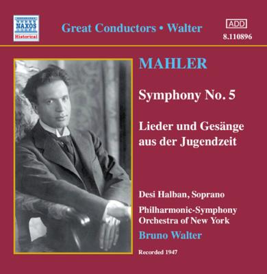 【輸入盤】 Mahler マーラー / 交響曲第5番、『若き日の歌』より　ワルター＆NYP、ハルバン（S） 【CD】 hmvjapan-28993970 HMV&BOOKS online 1号店 パッケージ画像