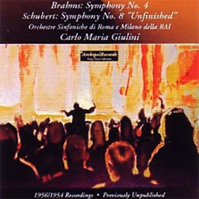 【輸入盤】 Brahms ブラームス / 交響曲第4番、他　ジュリーニ＆ローマRAI交響楽団、他 【CD】 hmvjapan-28654019 HMV&BOOKS online 1号店 パッケージ画像