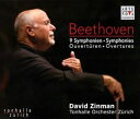 Beethoven ベートーヴェン / 交響曲全曲、序曲集 デイヴィッド・ジンマン&チューリッヒ・トーンハレ管弦楽団(5CD) 【CD】