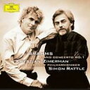 【輸入盤】 Brahms ブラームス / ピアノ協奏曲第1番　クリスチャン・ツィメルマン、サイモン・ラトル＆ベルリン・フィル 【CD】