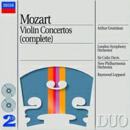 【輸入盤】 Mozart モーツァルト / ヴァイオリン協奏曲第1～5番 ほか グリュミオー コリン デイヴィス＆ロンドン響（2CD） 【CD】