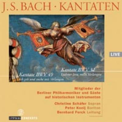 【輸入盤】 Bach, Johann Sebastian バッハ / Cantata.32, 49: C.schafer Kooij Forck(Vn) / Bpo Ensemble 【CD】