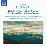【輸入盤】 レファニュ、ニコラ（1947-） / 弦楽四重奏曲第2番 / 月の歌 / カテーナ　レイフィールド / ゴールドバーク・アンサンブル / クロス / クラプトン 【CD】