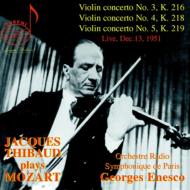 yAՁz Mozart [c@g / Violin Concerto.3, 4, 5: Thibaud, Enescu / Paris.rso yCDz