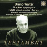 【輸入盤】 Bruckner ブルックナー / ブルックナー：交響曲第7番、グルック：『トーリードのイフィジェニー』序曲　ブルーノ・ワルター＆ニューヨーク・フィル 【CD】