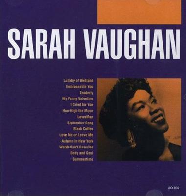 Artist Name: J - Sarah Vaughan サラボーン / All The Best 【CD】