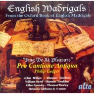 【輸入盤】 English Madrigals From The Oxford Book: Ledger / Pro Cantione Antiqua 【CD】