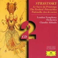 【輸入盤】 Stravinsky ストラビンスキー / 『春の祭典』『ペトルーシュカ』『プルチネッラ』『火の鳥』組曲ほか　アバド＆ロンドン交響楽団 【CD】
