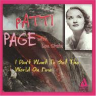 【輸入盤】 Patti Page パティペイジ / I Don't Want To Set The World On Fire 【CD】