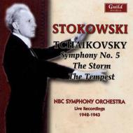 【輸入盤】 Tchaikovsky チャイコフスキー / 交響曲第5番、序曲『嵐』、幻想曲『テンペスト』　ストコフスキー＆NBC響 【CD】