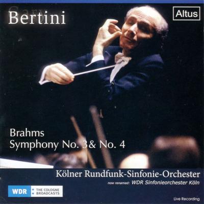 【輸入盤】 Brahms ブラームス / 交響曲第3番、第4番　ガリー・ベルティーニ＆ケルン放送交響楽団 【CD】 hmvjapan-27228011 HMV&BOOKS online 1号店 パッケージ画像
