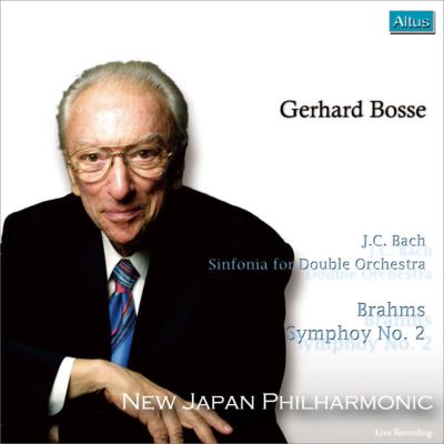 【輸入盤】 Brahms ブラームス / ブラームス：交響曲第2番、J.C.バッハ：シンフォニア　ゲルハルト・ボッセ＆新日本フィル 【CD】 hmvjapan-29087433 HMV&BOOKS online 1号店 パッケージ画像
