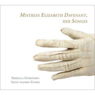 【輸入盤】 Davenant , Mistress Elizabeth / Her Songes-lute Songs From An Oxford Manuscript Of 1624: Ockenden(S) Vanden(Lute) 【CD】