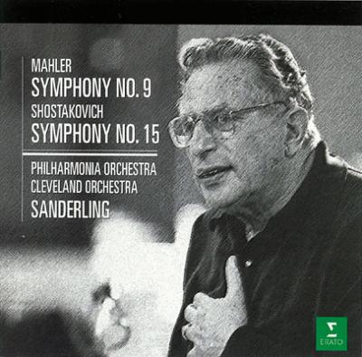 Mahler マーラー / マーラー：交響曲第9番（フィルハーモニア管弦楽団）、ショスタコーヴィチ：交響曲第15番（クリーヴランド管弦楽団）　クルト・ザンデルリング（指揮） 【CD】 hmvjapan-28657692 HMV&BOOKS online 1号店 パッケージ画像