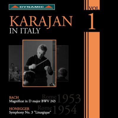 【輸入盤】 Bach, Johann Sebastian バッハ / バッハ：マニフィカト（1953）、オネゲル：典礼風（1954）　カラヤン＆RAIローマ交響楽団 【CD】