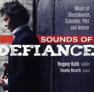 【輸入盤】 Sounds Of Defiance-shostakovich, Schnittke, A.part, Achron: Kutik(Vn) Bozarth(P) 【CD】