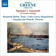 【輸入盤】 グリーン、モーリス（1696-1755） / スペンサーのアモレッティによる25のソネット集　ベンジャミン・ヒューレット 【CD】