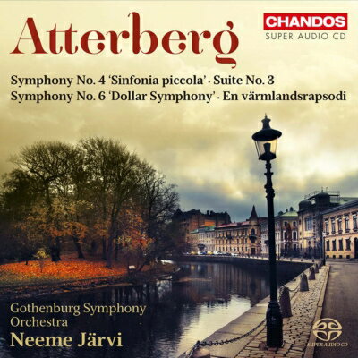 【輸入盤】 アッテルベリ（1887-1974） / 交響曲第6番『ドル交響曲』、交響曲第4番、ヴェルムランド狂詩曲、組曲第3番　ヤルヴィ＆エーテボリ響 【SACD】 hmvjapan-28609253 HMV&BOOKS online 1号店 パッケージ画像