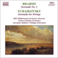 【輸入盤】 Brahms / Tchaikovsky / ブラームス：セレナード第1番（ラハバリ＆ベルギー放送フィル）、チャイコフスキー：弦楽セレナード（アントルモン＆ウィーン室内管） 【CD】