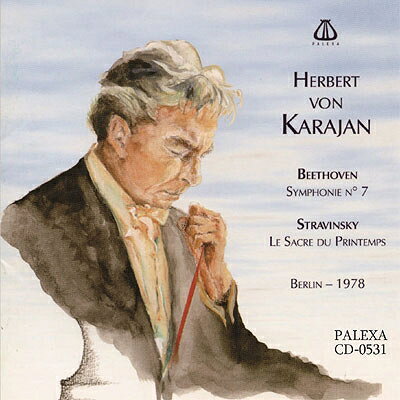 【輸入盤】 Karajan カラヤン / ストラヴィンスキー：春の祭典、ベートーヴェン：交響曲第7番　ヘルベルト・フォン・カラヤン＆ベルリン・フィル（1978年ステレオ） 【CD】 hmvjapan-25623854 HMV&BOOKS online 1号店 パッケージ画像