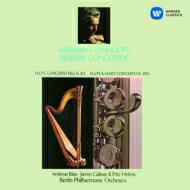 Mozart モーツァルト / フルートとハープのための協奏曲 フルート協奏曲第1番 ゴールウェイ ヘルミス ブラウ カラヤン＆ベルリン フィル 【CD】