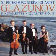 【輸入盤】 Glazunov グラズノフ / 弦楽四重奏曲.5　St.petersburg.sq 【CD】