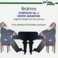 yAՁz Brahms u[X / (Piano Duo)sym.3, Haydn Variations: Lonskov, Llambias(P) yCDz