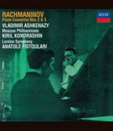 Rachmaninov ラフマニノフ / ピアノ協奏曲第2番、第3番　アシュケナージ、コンドラシン＆モスクワ・フィル、フィストゥラーリ＆ロンドン響 【BLU-RAY AUDIO】