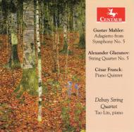 【輸入盤】 Franck フランク / Piano Quintet: Tao Lin(P) Delray Sq +glazunov: String Quartet, 5, Mahler: Adagietto 【CD】