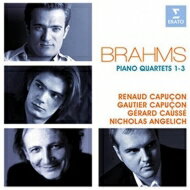 Brahms ブラームス / ピアノ四重奏曲第1番、第2番、第3番　ニコラ・アンゲリッシュ、ルノー・カプソン、ジェラール・コセ、ゴーティエ・カプソン（2CD） 【CD】