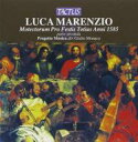 【輸入盤】 マレンツィオ、ルカ（1553-1599） / マレンツィオ：通年の祝日のためのモテット集　インシエメ・ヴォカーレ・エ・ストルメンターレ・ディ・プロジェット・ムジカ　 【CD】