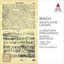 Bach, Johann Sebastian バッハ / シェメッリ歌曲集 プレガルディエン、メルテンス、コープマン、テル・リンデン 【CD】