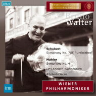 【輸入盤】 Mahler マーラー / マーラー：交響曲第4番、歌曲集、シューベルト：未完成　ブルーノ・ワルター＆ウィーン・フィル、エリーザベト・シュヴァルツコップ（1960）（2CD） 【CD】