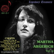 【輸入盤】 Chopin ショパン / バラード第4番（1960ステレオ）、ピアノ・ソナタ第3番、舟歌、英雄ポロネーズ（1965）、他　アルゲリッチ 【CD】