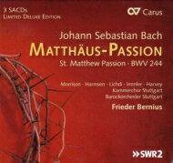 【輸入盤】 Bach, Johann Sebastian バッハ / マタイ受難曲　ベルニウス＆シュトゥットガルト・バロック・オーケストラ、シュトゥットガルト室内合唱団、リヒディ、イムラー、他（3SACD） 【SACD】